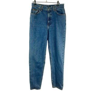 Vintage 90s Calvin Klein Taper Denim Jeans Women 6 Medium Blue Wash Rigid Cotton